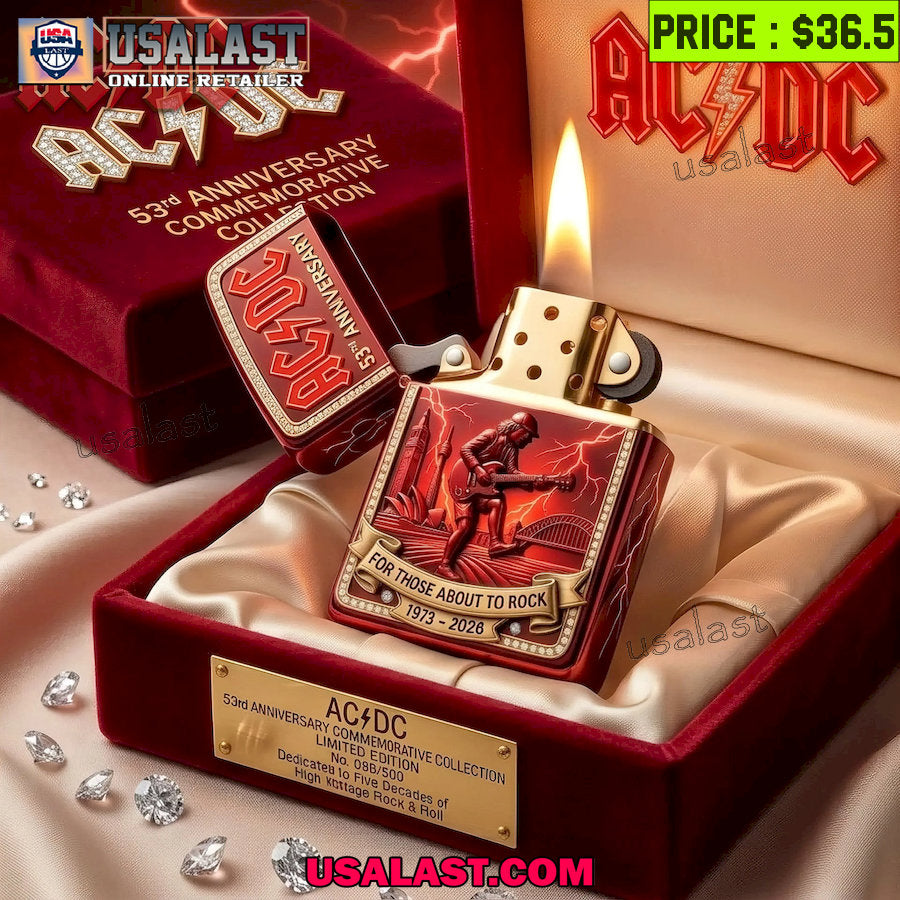 AC/DC Rock Legend Premium Lighter Case