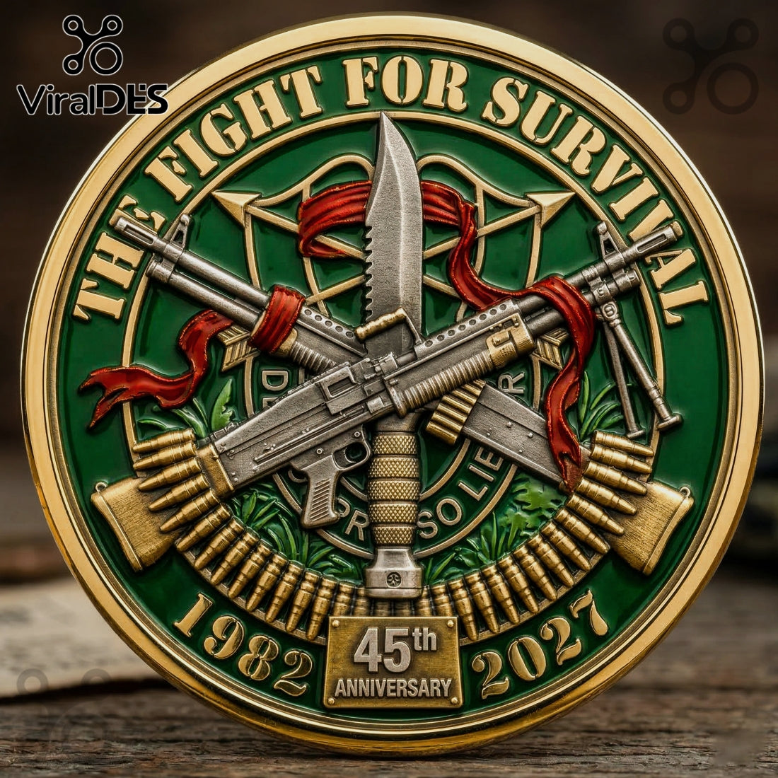 Action Hero Rambo First Blood 45th Anniversary Limited Edition Coin