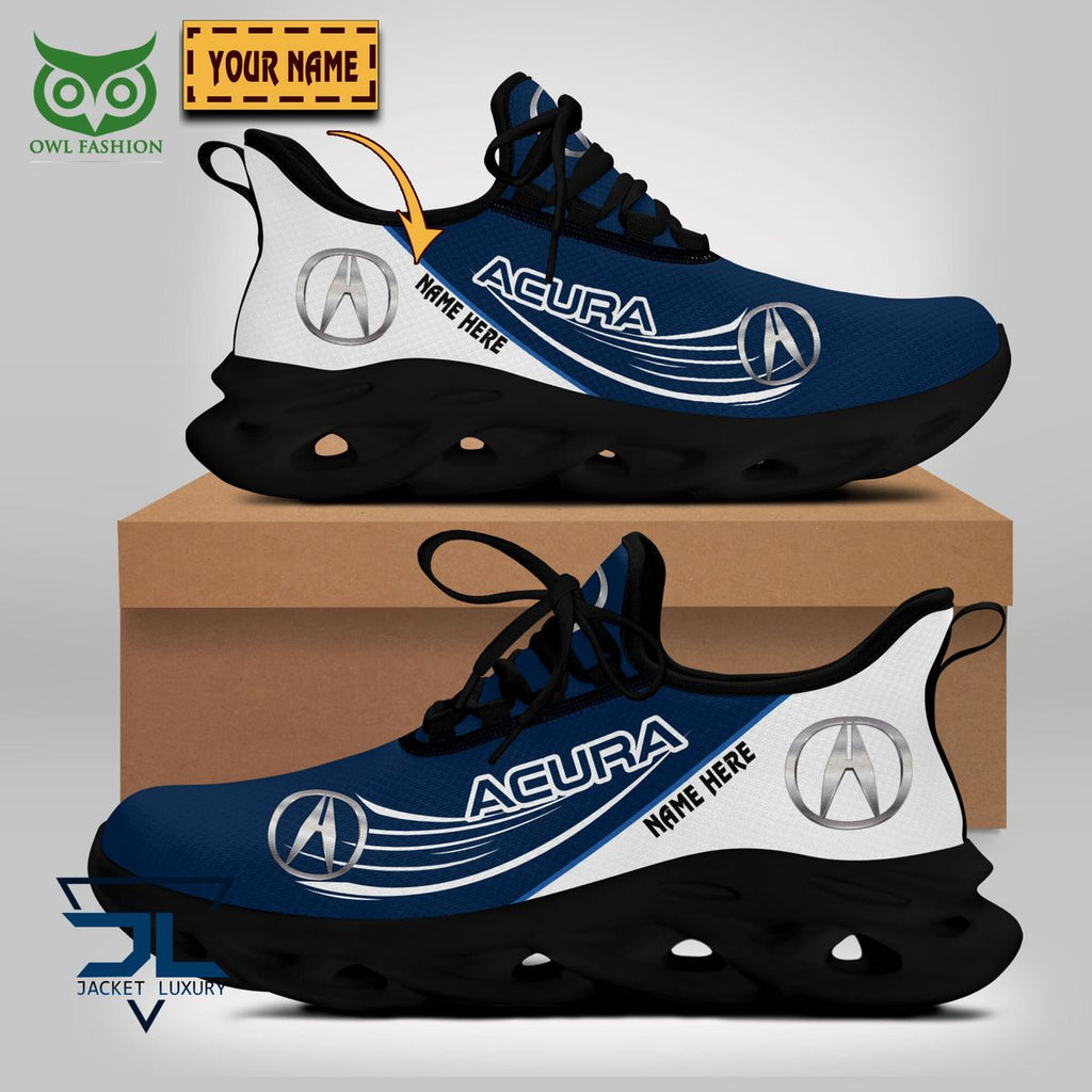 Acura Car Brand Logo Personalized Max Soul Shoes