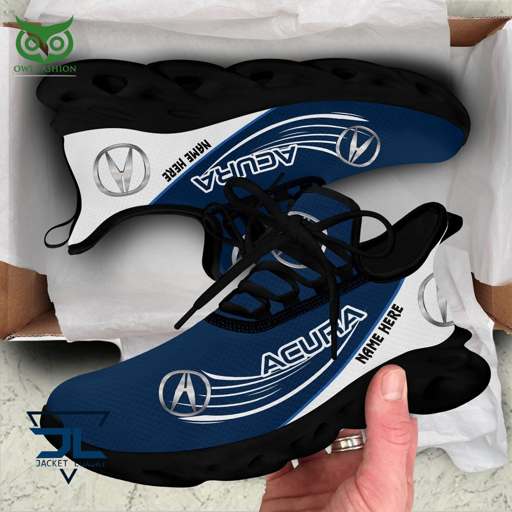 Acura Car Brand Logo Personalized Max Soul Shoes