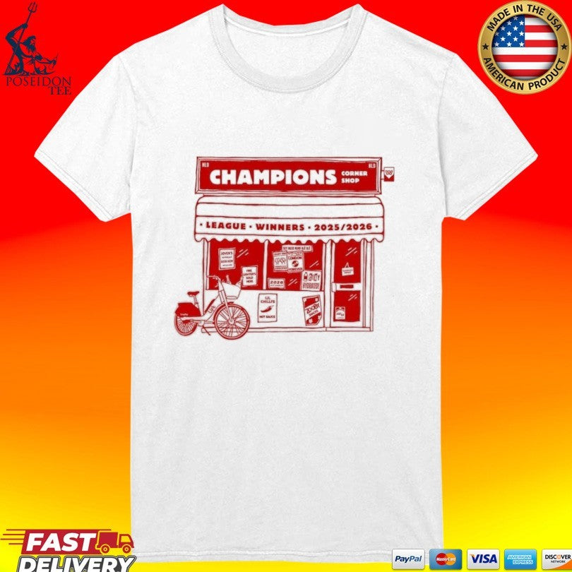 Afc Champions Corner Shop League Winners 2025 2026 T-shirt