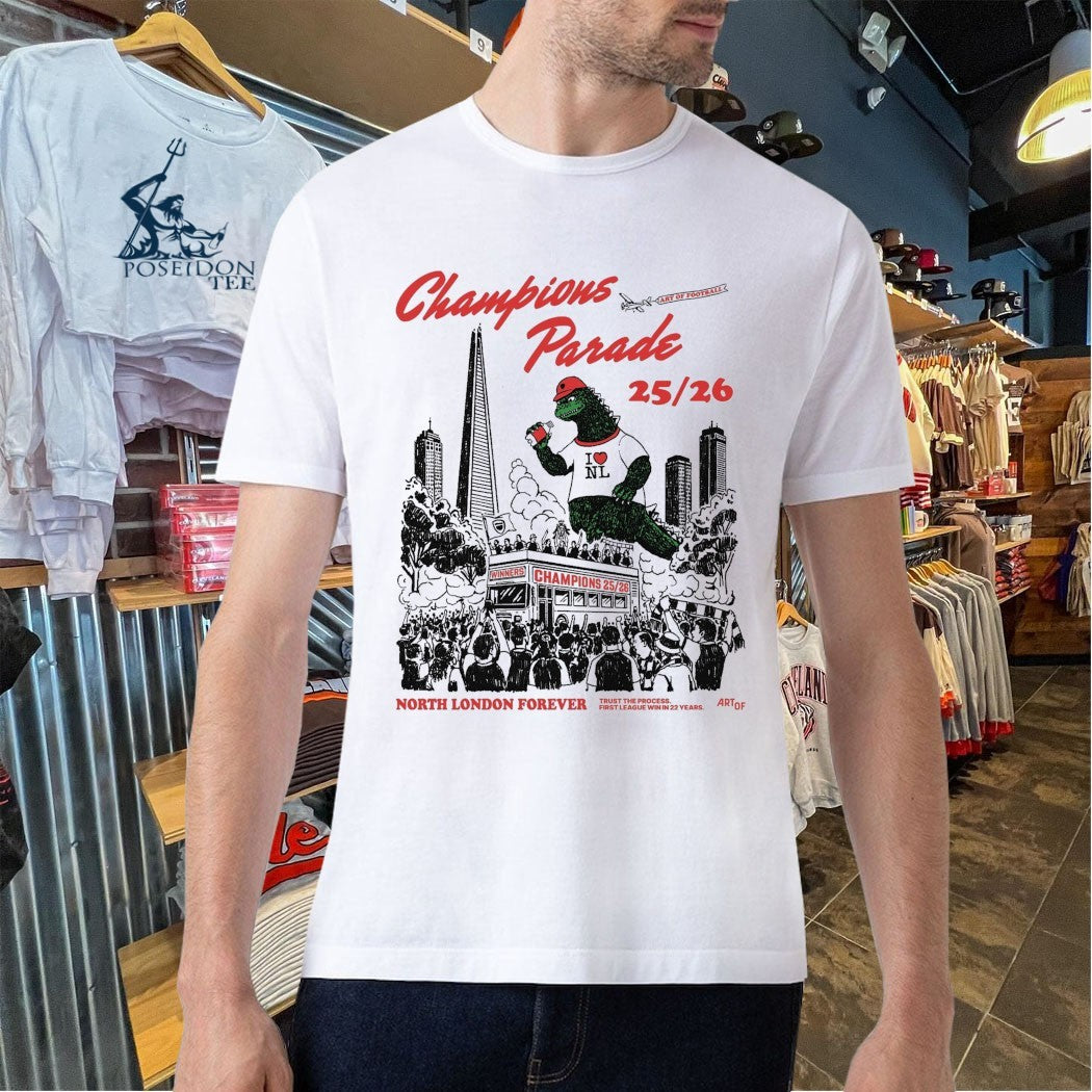 Afc Champions Parade 25 26 North London Forever T-shirt