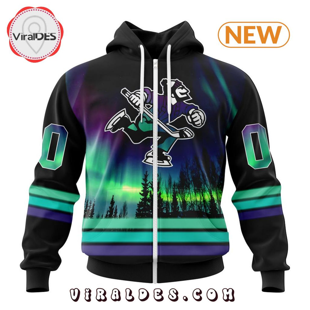 AHL Abbotsford Canucks Special Northern Lights Hoodie