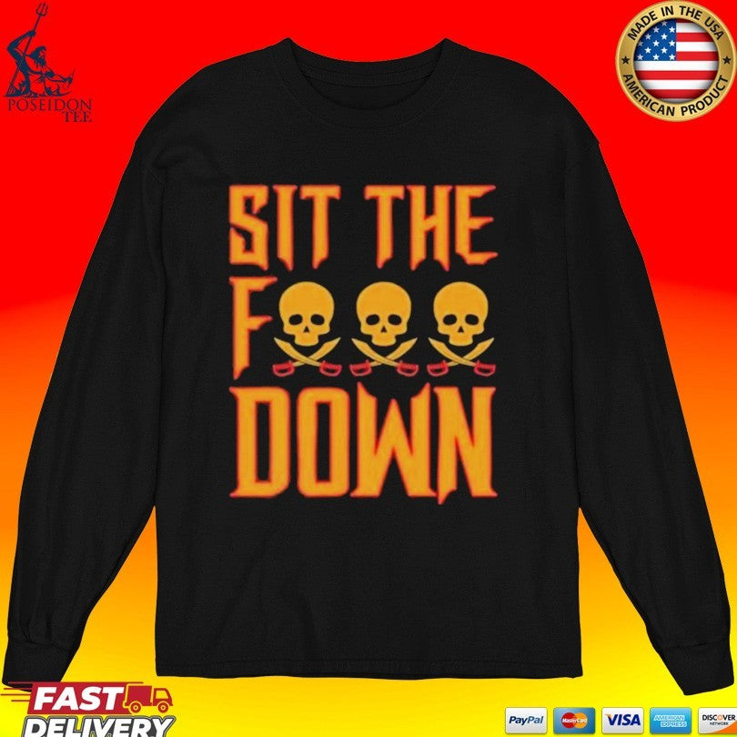 Aj Burnett Sit The F Down T-shirt