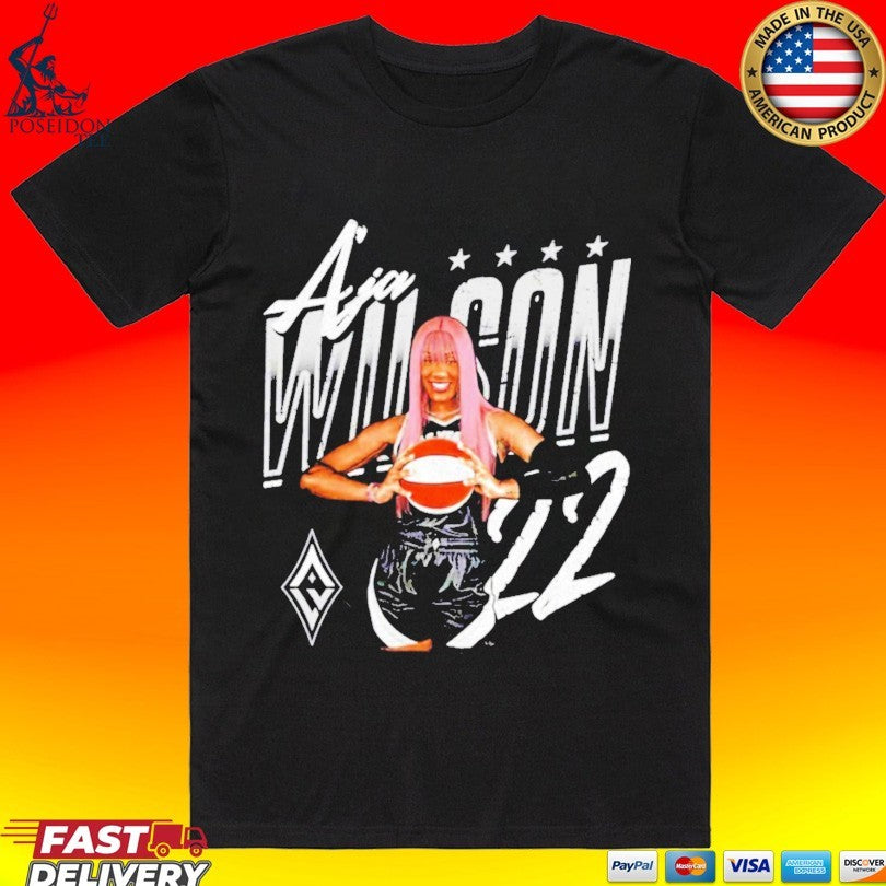 A’ja Wilson Las Vegas Aces Player Pose T-shirt