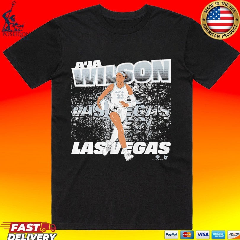 A’ja Wilson Las Vegas Street Ball T-shirt