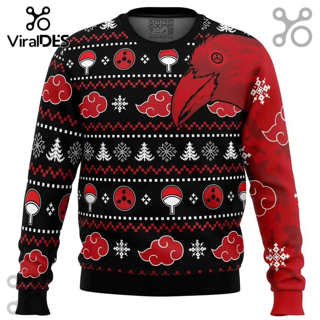 Akatsuki Itachi Symbolic Crows Christmas Sweater