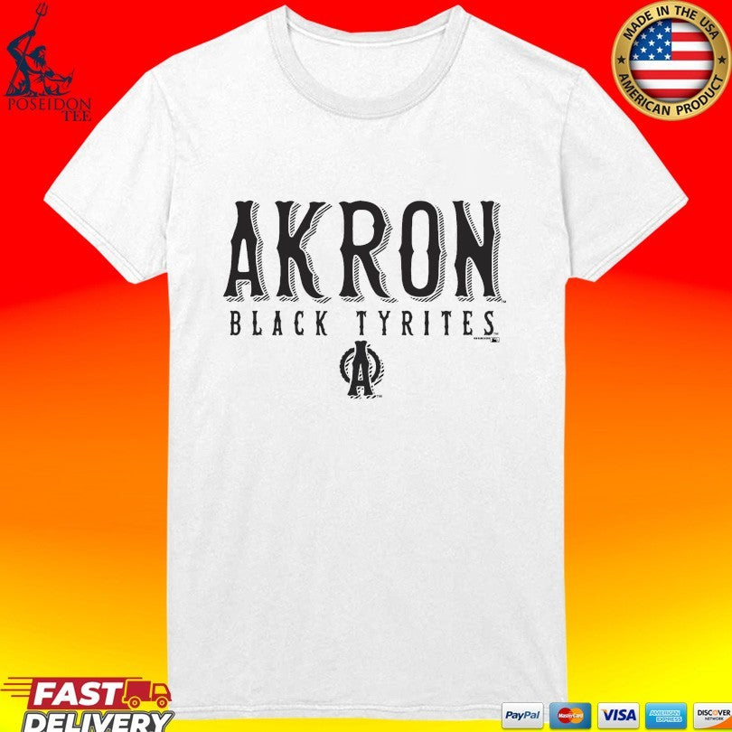 Akron Rubberducks Black Tyrites T-shirt