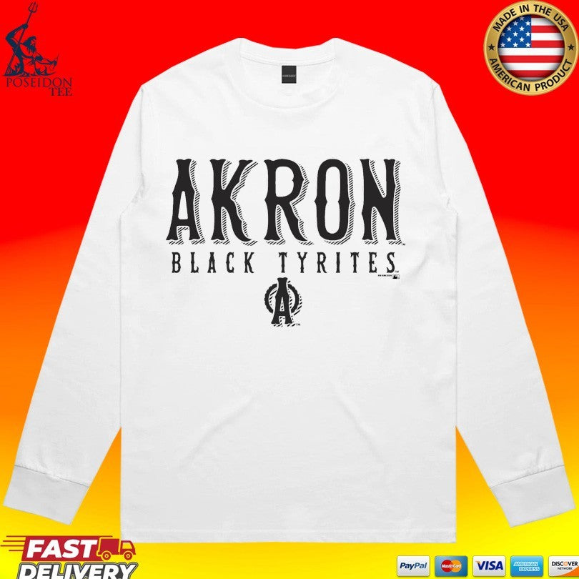 Akron Rubberducks Black Tyrites T-shirt