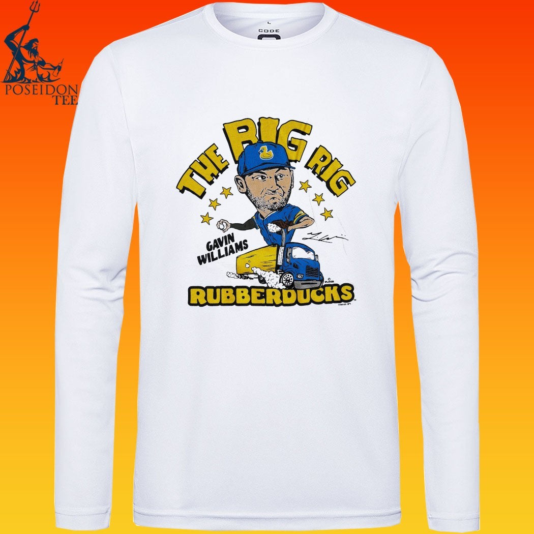 Akron Rubberducks The Big Rig Gavin Williams T-shirt