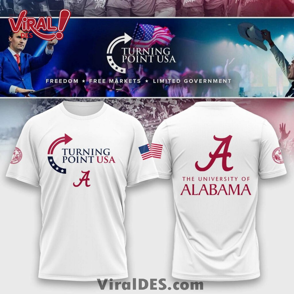 Alabama Campus Turning Point USA White Hoodie