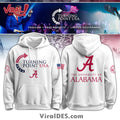 Alabama Campus Turning Point USA White Hoodie And Cap