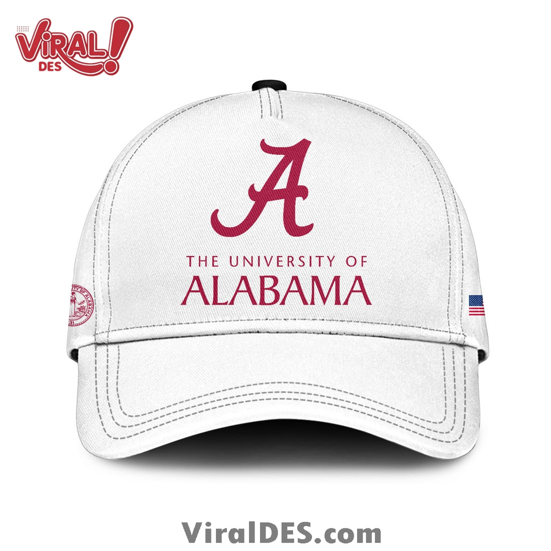 Alabama Campus Turning Point USA White Hoodie And Cap