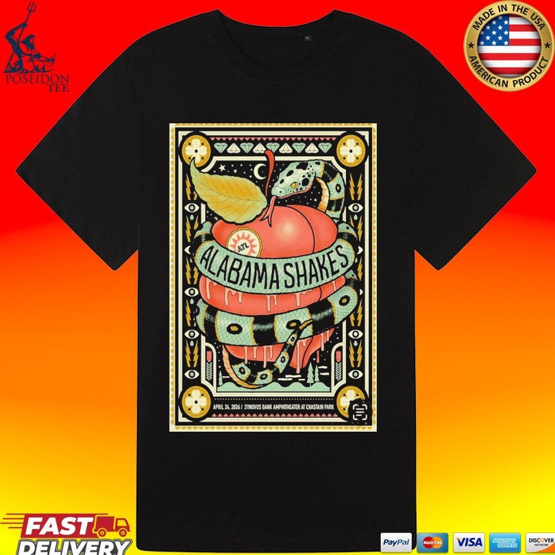 Alabama Shakes Apr 24 2026 Synovus Bank Amphitheater At Chastain Park Atlanta, Ga T-shirt