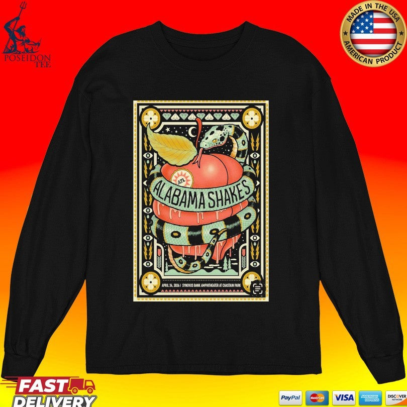 Alabama Shakes Apr 24 2026 Synovus Bank Amphitheater At Chastain Park Atlanta, Ga T-shirt