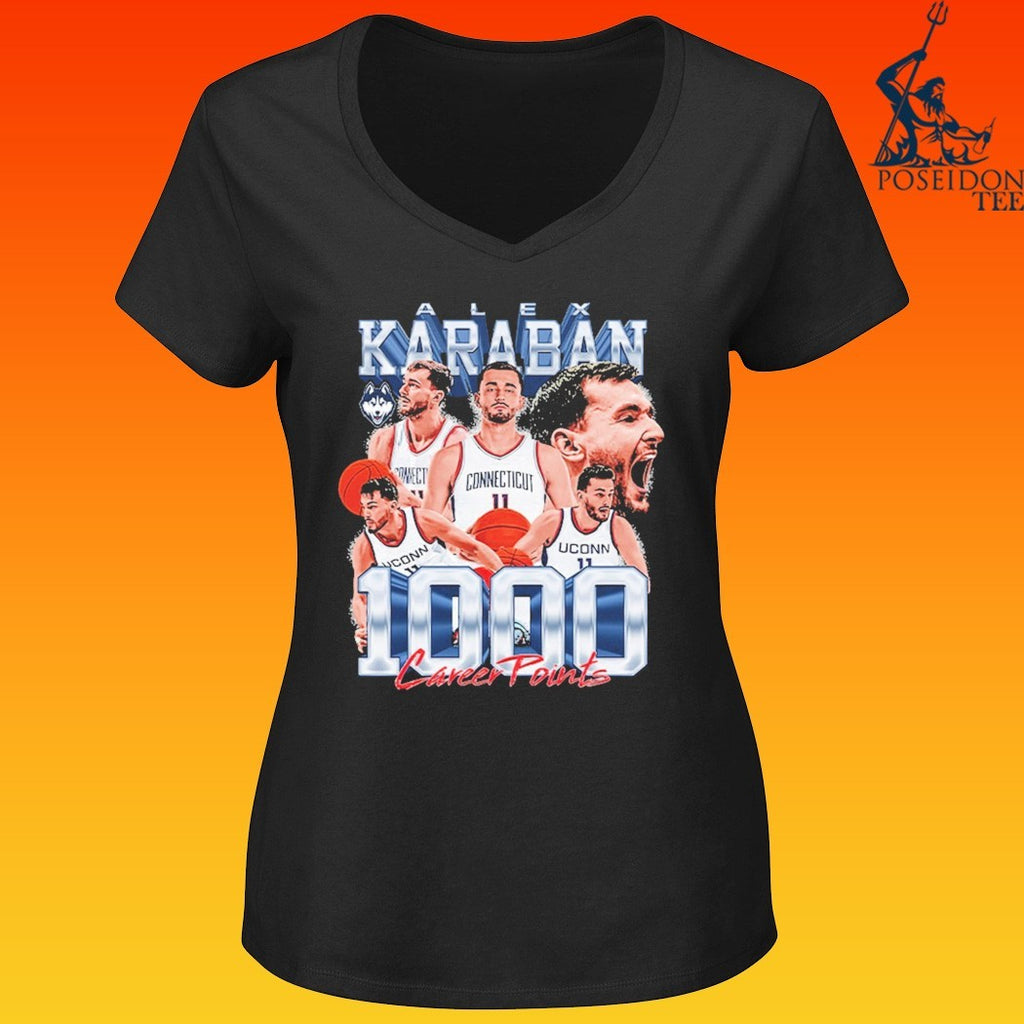 Alex Karaban 1000 Career Points UConn Huskies Men’s Basketball Connecticut T-shirt