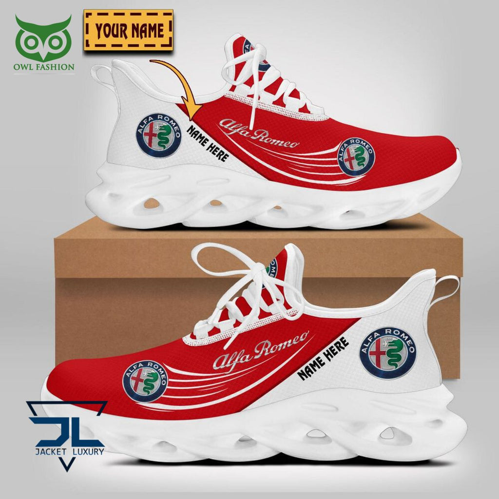 Alfa Romeo Car Brand Logo Personalized Max Soul Shoes