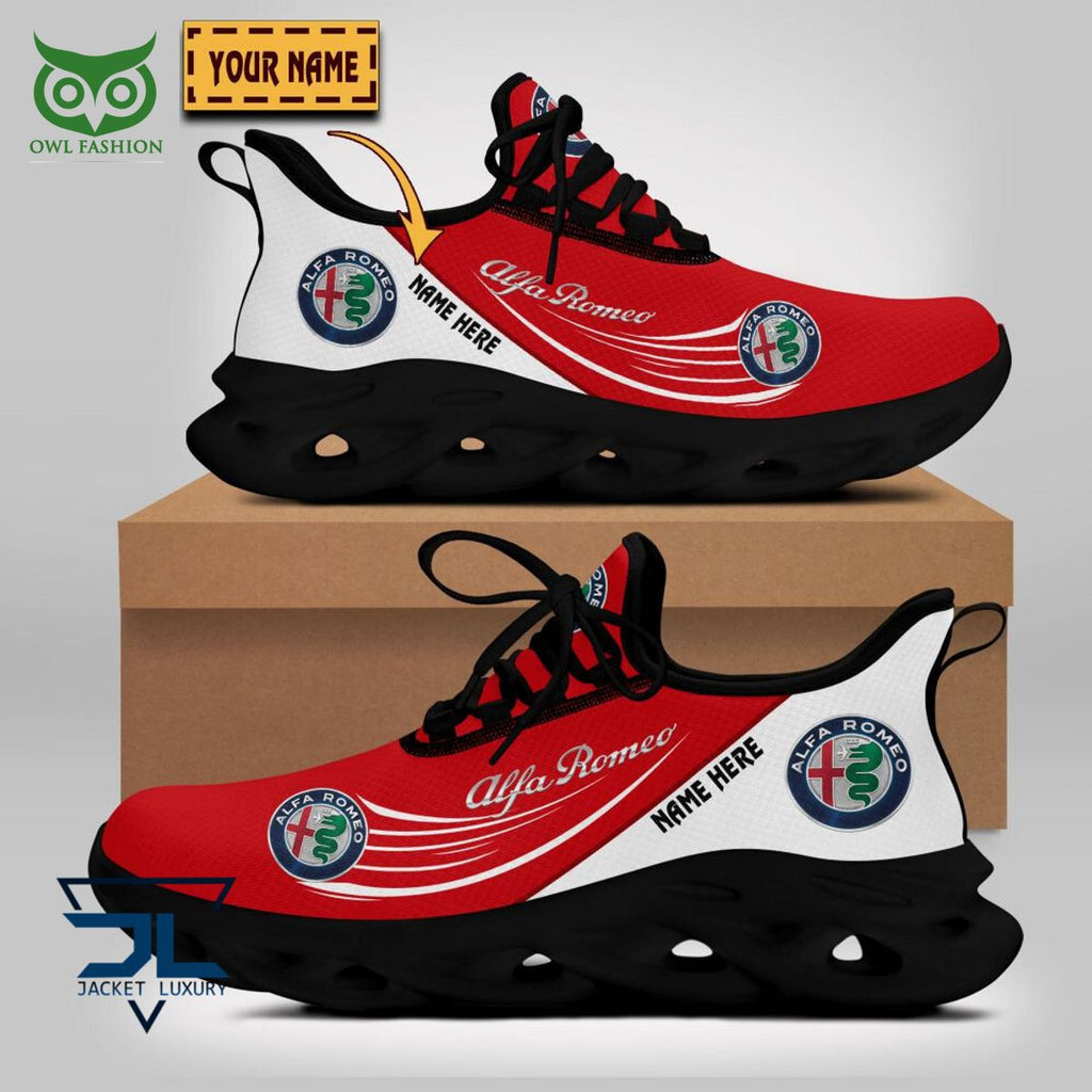 Alfa Romeo Car Brand Logo Personalized Max Soul Shoes
