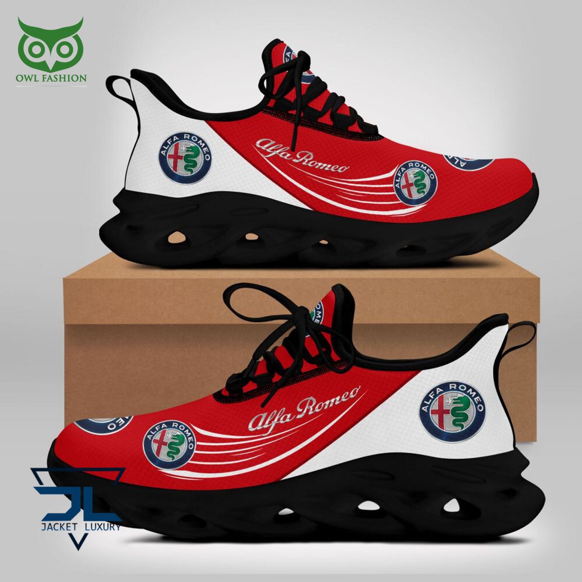 Alfa Romeo Trending Car Brand Premium Max Soul Shoes
