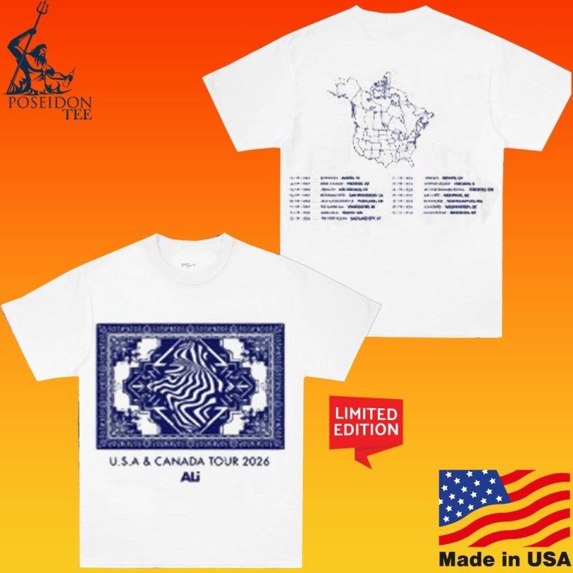 Ali Radio Usa And Canada Tour 2026 T-shirt
