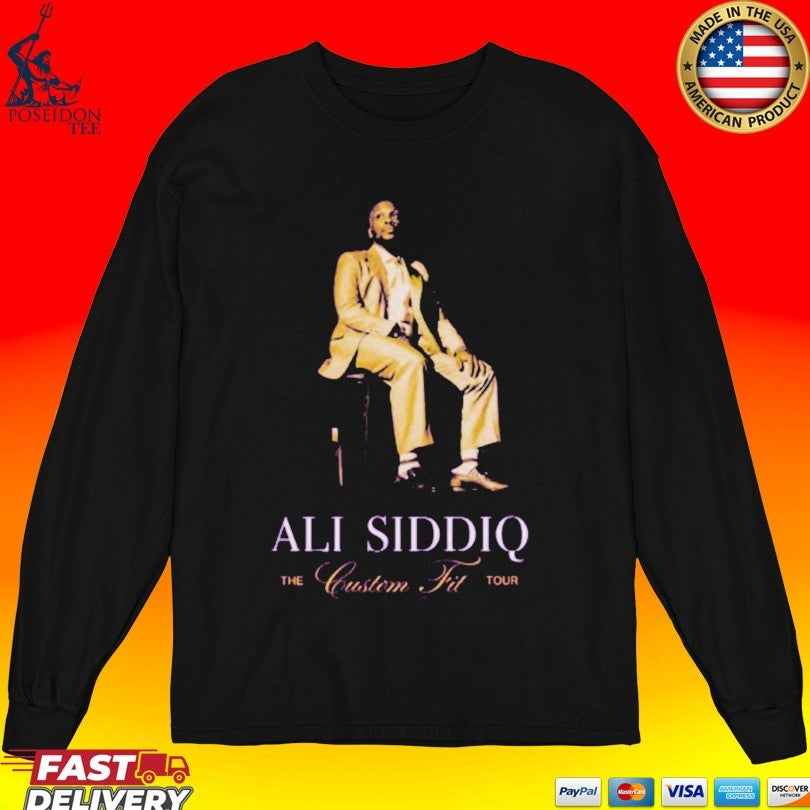 Ali Siddiq Sitting Chair Purple Gold T-shirt
