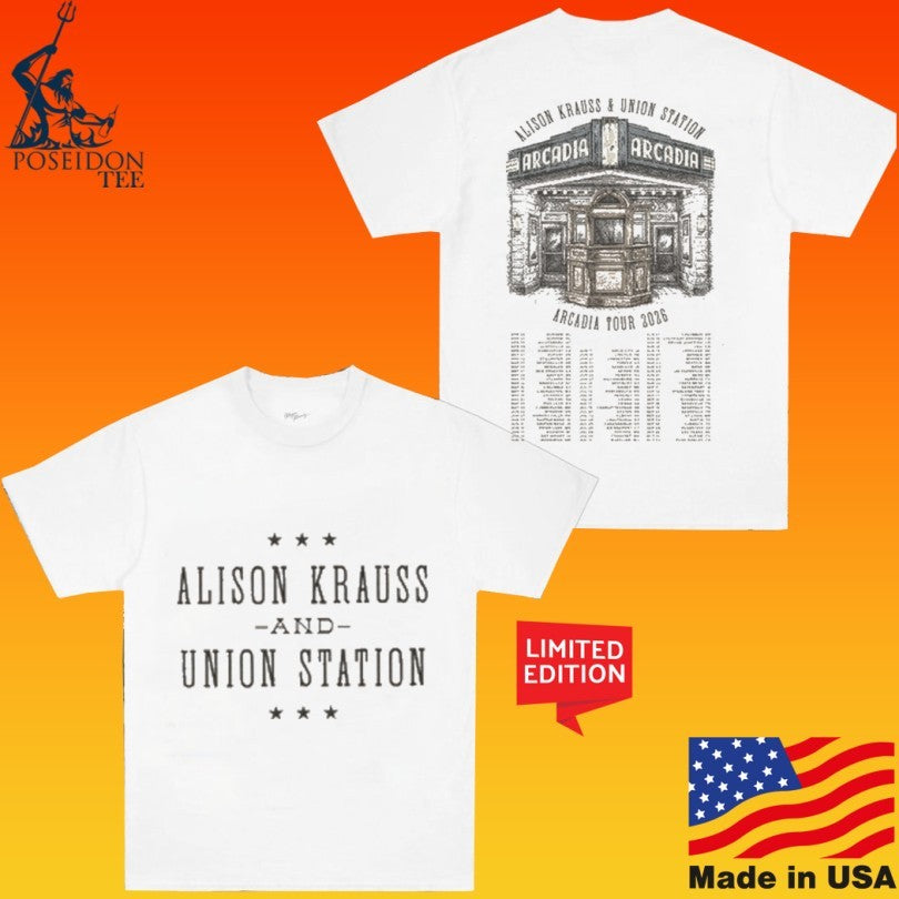 Alison Krauss And Union Station Arcadia Tour 2026 T-shirt