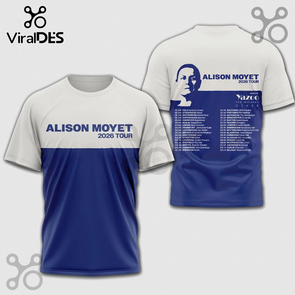 Alison Moyet 2026 Tour Dates, Yazoo Music Concert Graphic T-Shirt