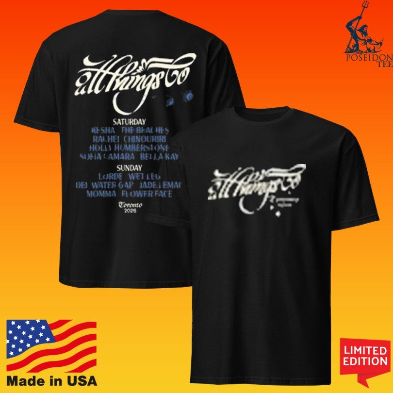 All Things Go Wildflower Lineup T-shirt