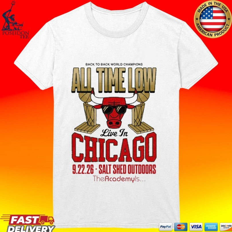 All Time Low Live In Chicago Il On Sept 22 2026 T-shirt