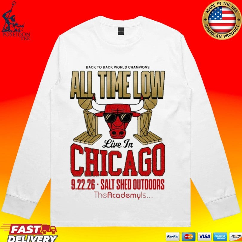 All Time Low Live In Chicago Il On Sept 22 2026 T-shirt
