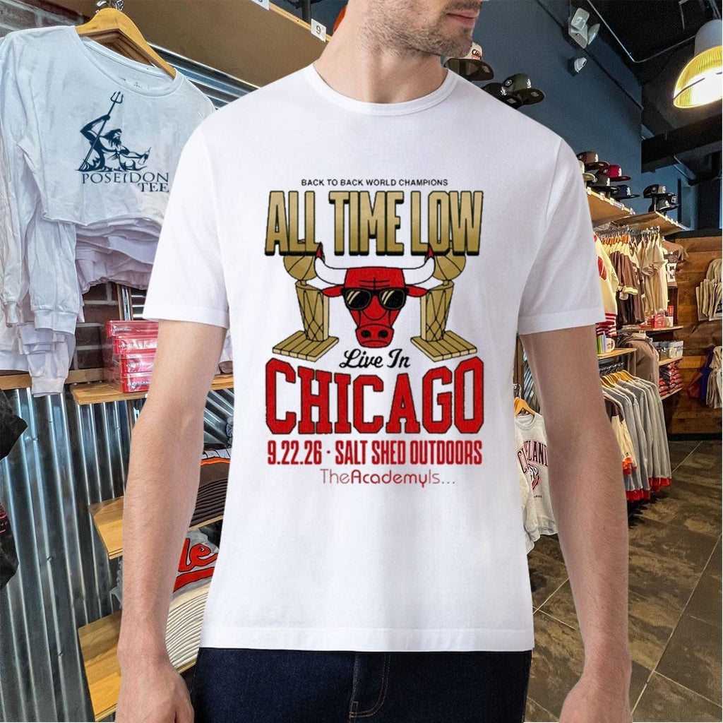 All Time Low Live In Chicago Il On Sept 22 2026 T-shirt