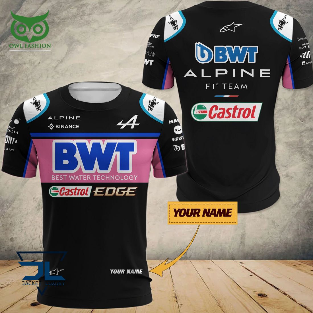 Alpine F1 Team 3D Printed Shirt