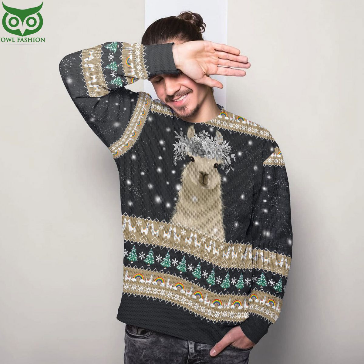 Amazing Llama Christmas Sweater 3D AOP Ugly Sweater Jumper