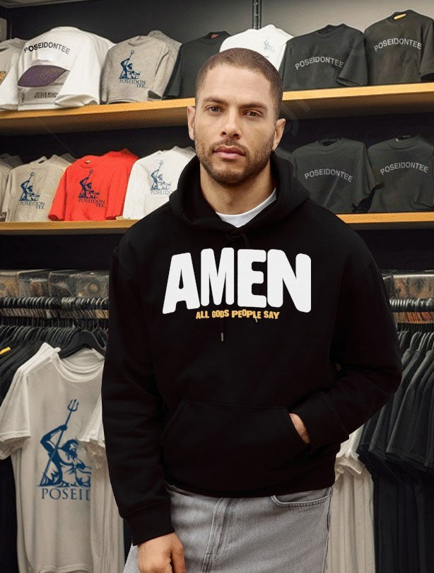 Amen Brown All God’s People Say T-shirt