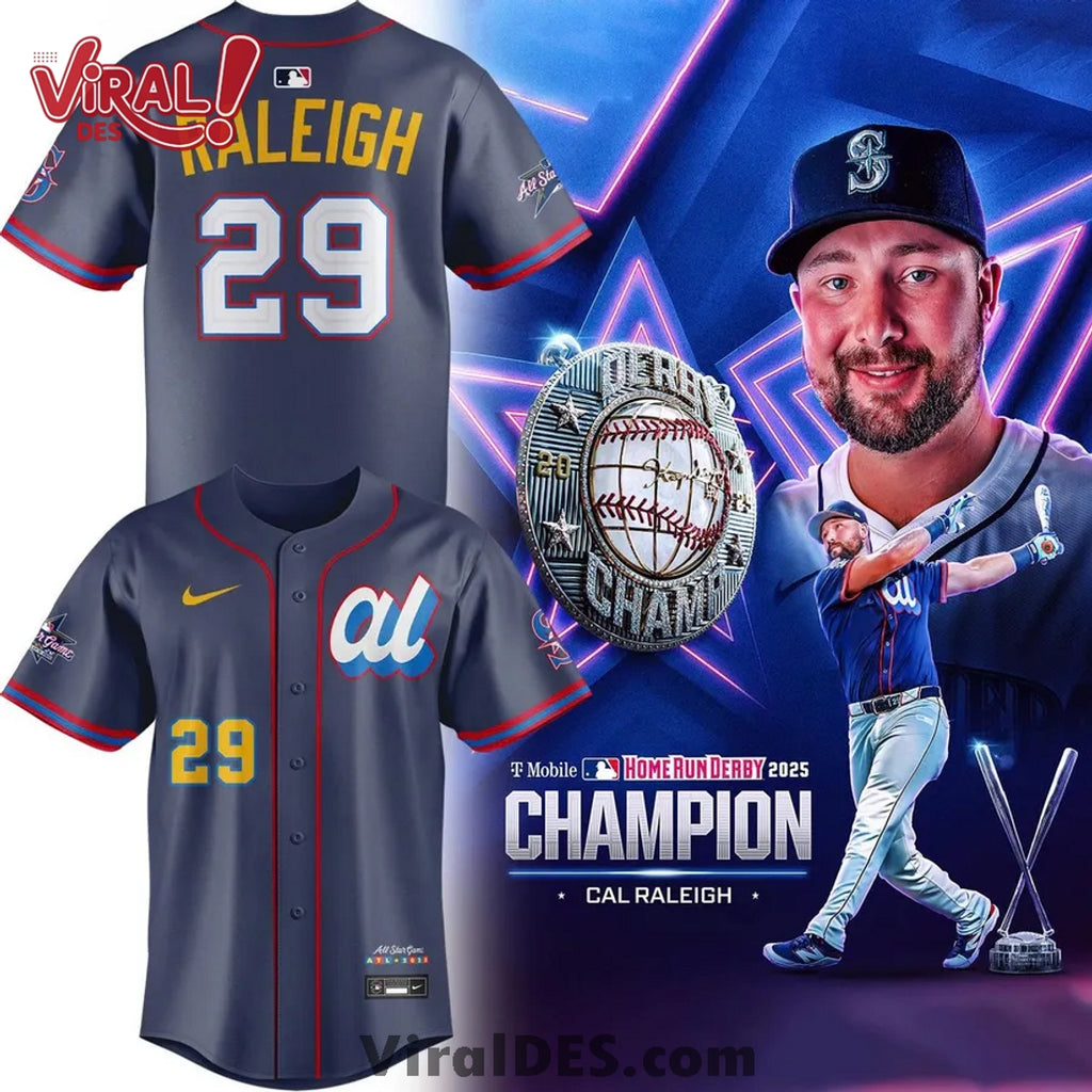 American League Cal Raleigh Navy 2025 All-Star Edition Jersey