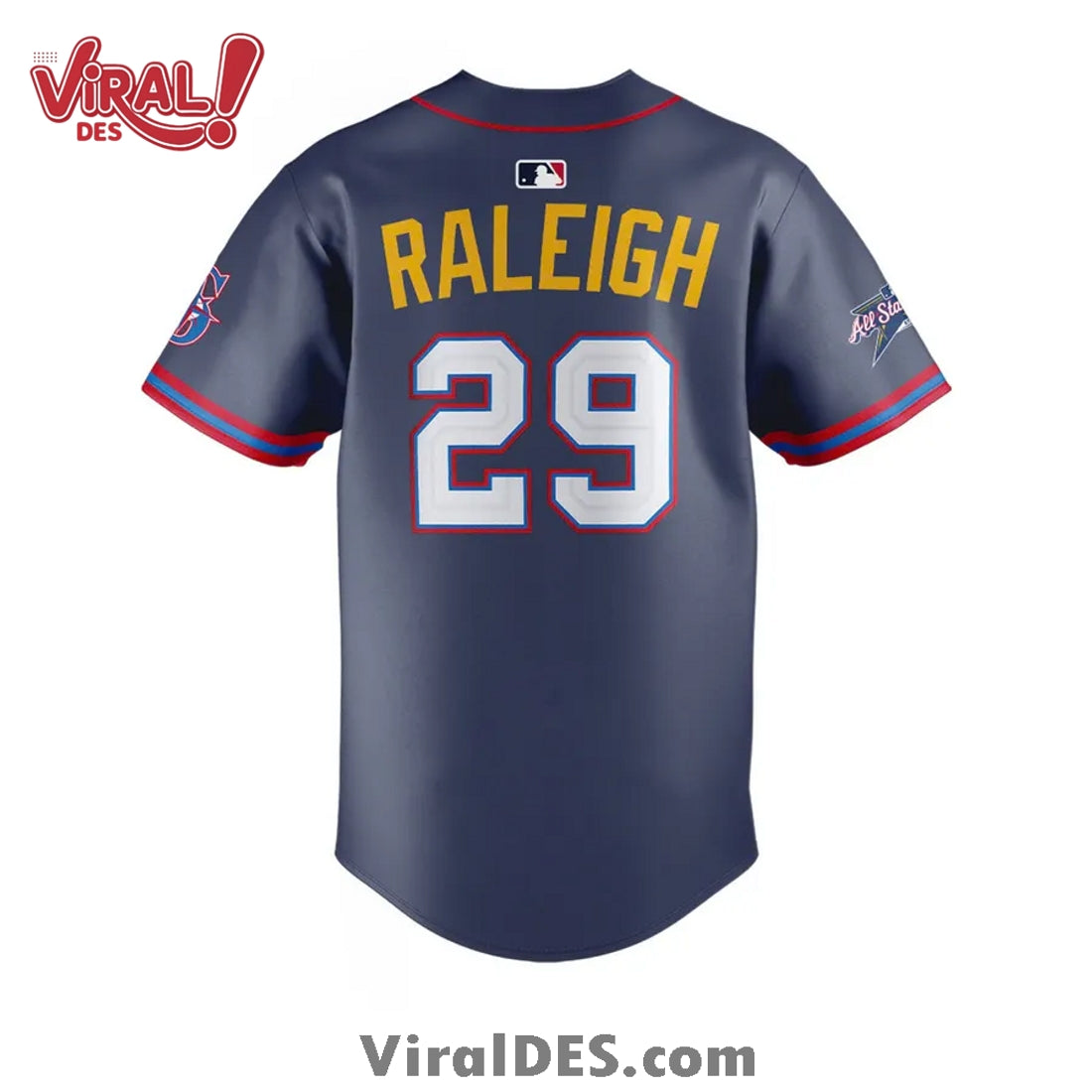 American League Cal Raleigh Navy 2025 All-Star Edition Jersey