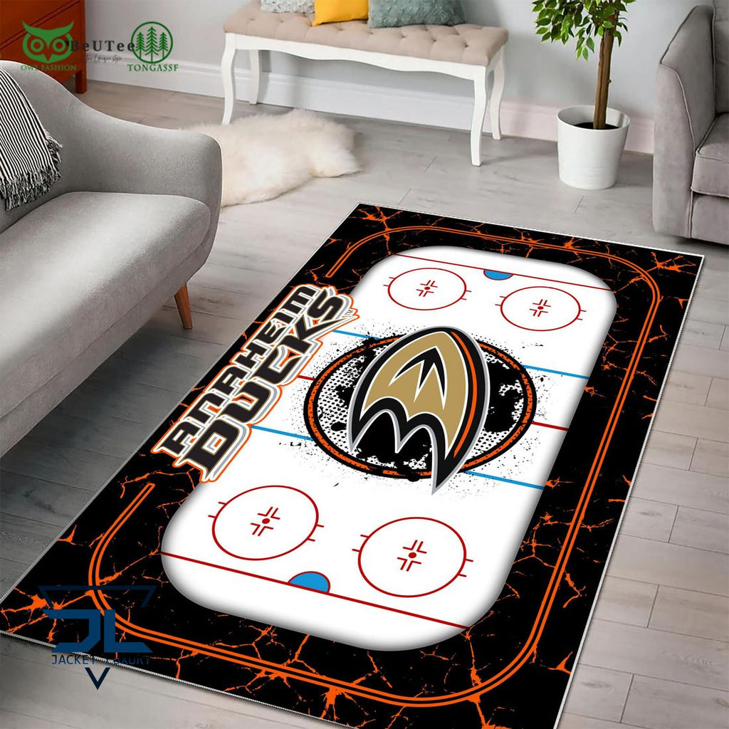 Anaheim Ducks NHL Hockey Team Carpet Rug