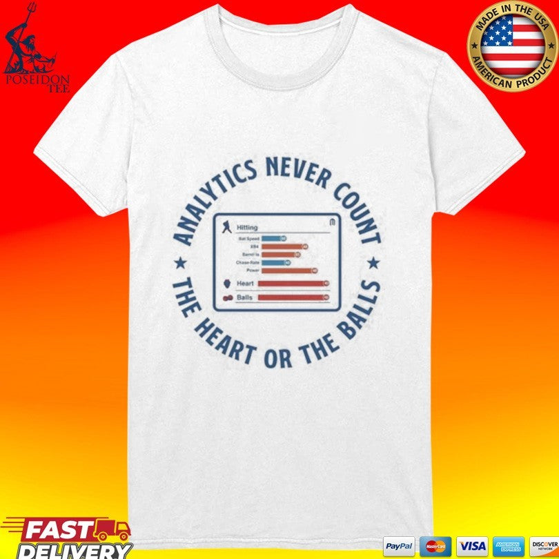 Analytics Never Count The Heart Or The Balls T-shirt
