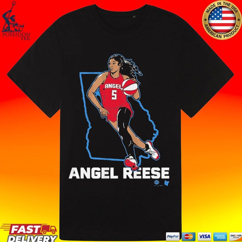 Angel Reese State Star Atlanta Basketball T-shirt