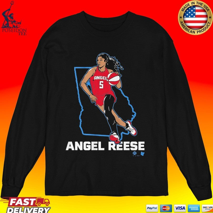 Angel Reese State Star Atlanta Basketball T-shirt