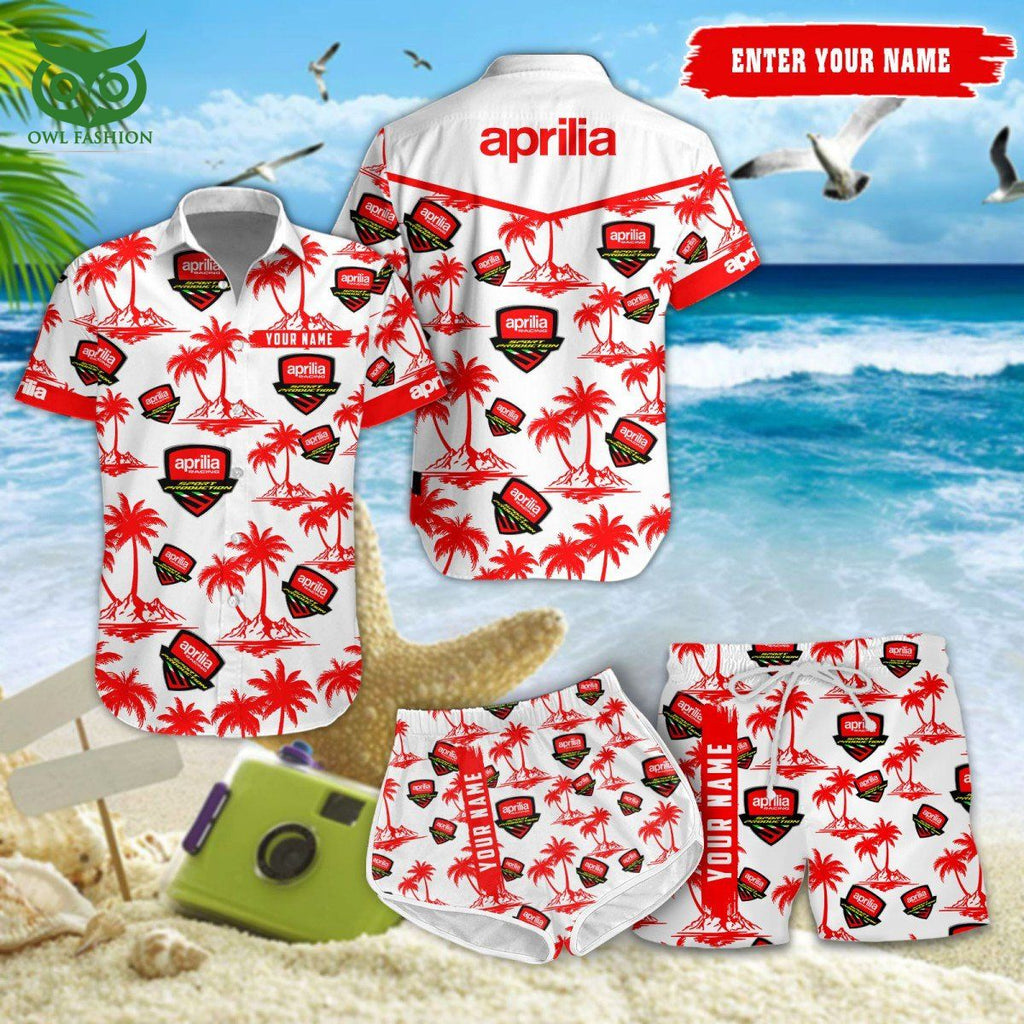 Aprilia Trending Car Brand Customized Hawaiian Shirt Short