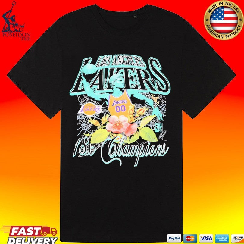 Archangel Michael x Los Angeles Lakers basketball 18x Champions vintage T-shirt