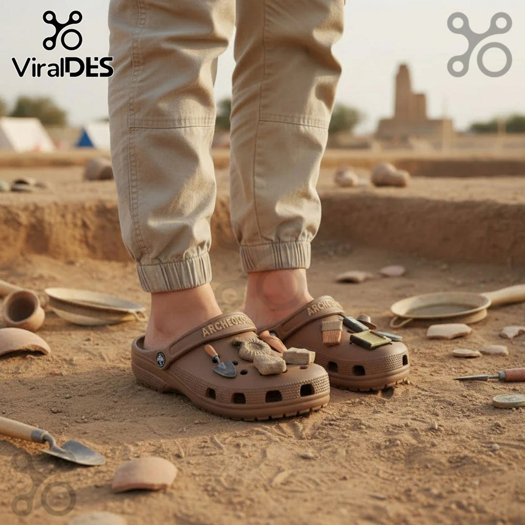 Archeologist Premium Crocs Clogs With Charms