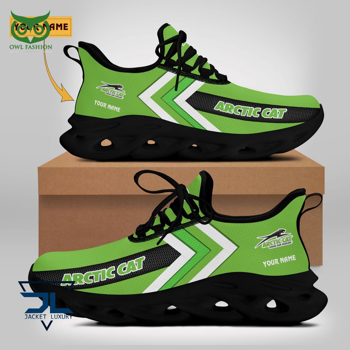 Arctic Cat Automobile Brand Personalized Max Soul Shoes