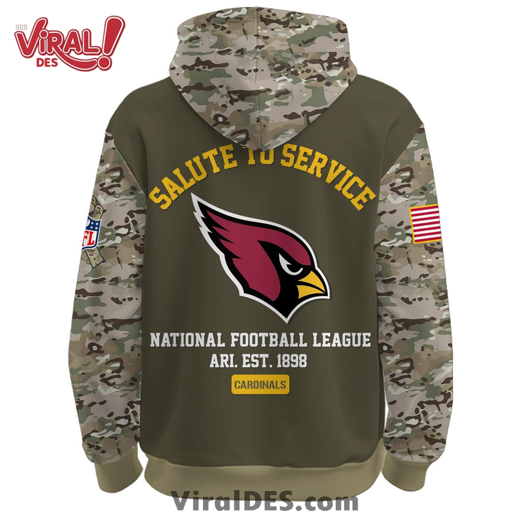 Arizona Cardinals 2025 Salute to Service Hoodie, Long Pants
