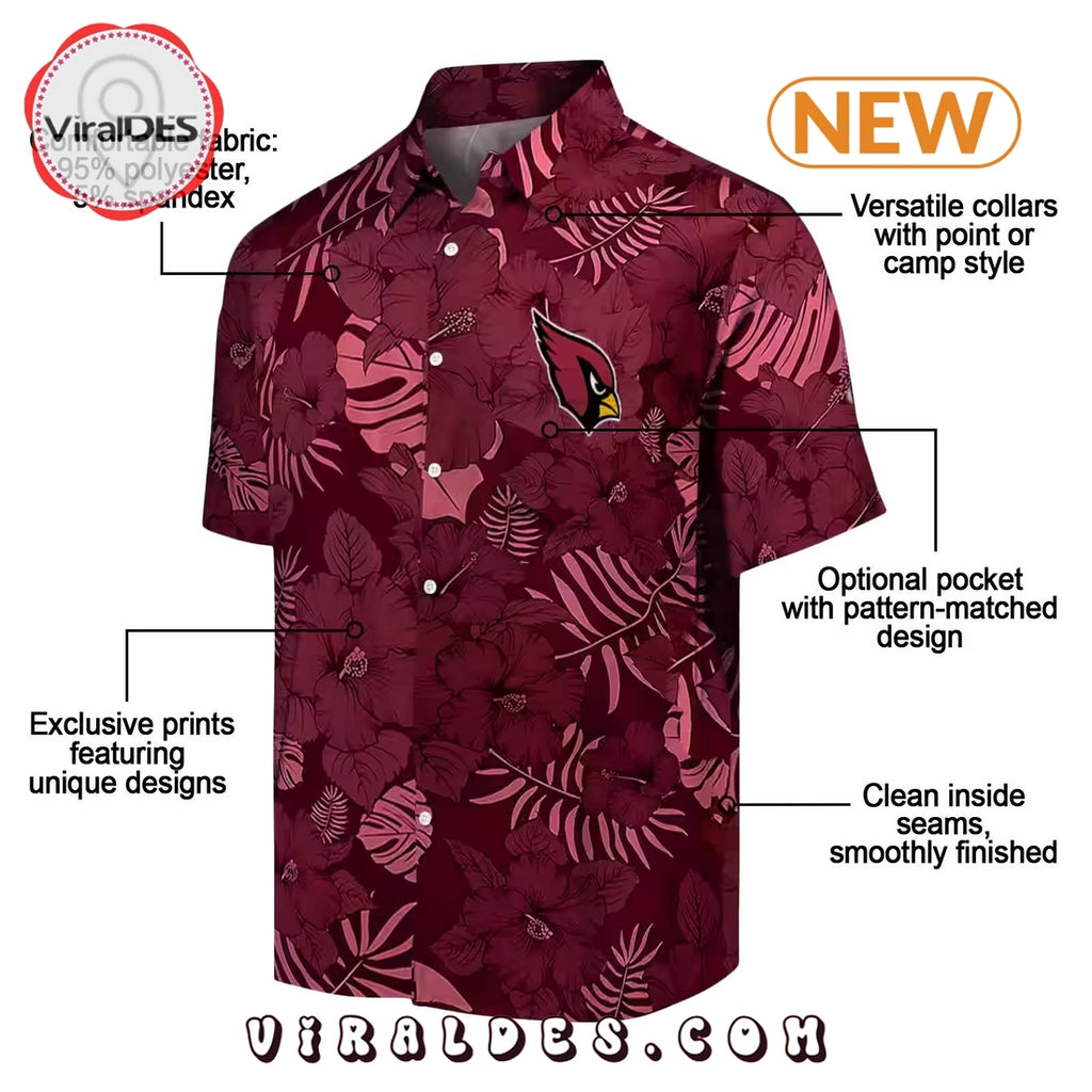 Arizona Cardinals Jungle Vibes Hawaiian Shirt