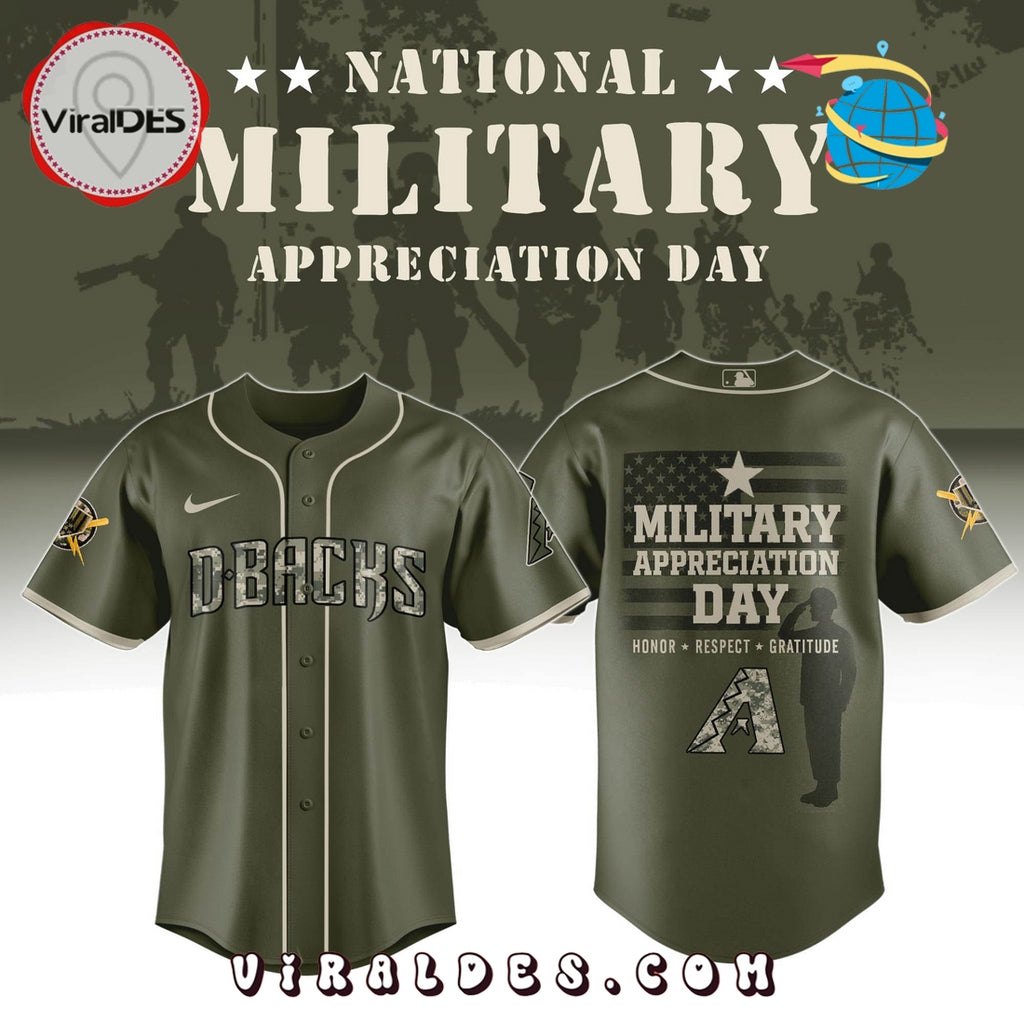 Arizona Diamondbacks MLB Military Appreciation Day Baseball Jersey