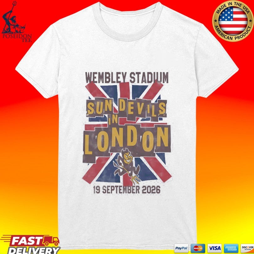 Arizona State Sun Devils Wembley Stadium Sun Devils In London 2026 T-shirt