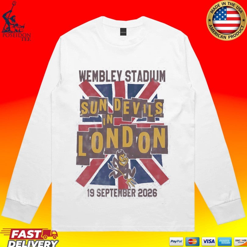 Arizona State Sun Devils Wembley Stadium Sun Devils In London 2026 T-shirt