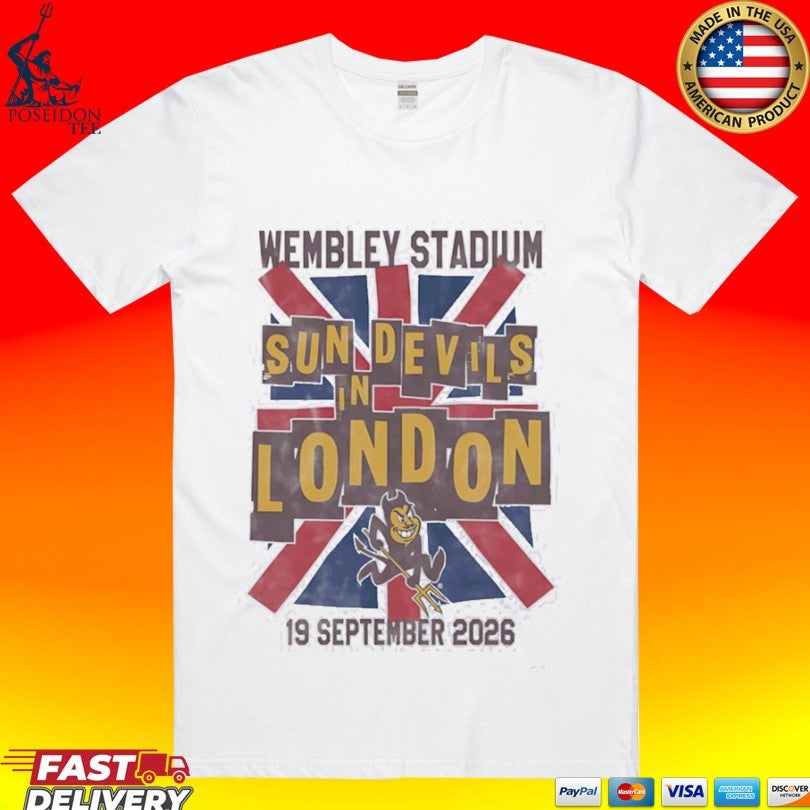 Arizona State Sun Devils Wembley Stadium Sun Devils In London 2026 T-shirt